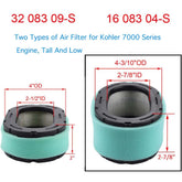Air Oil Filter Tune-Up Kit for Kohler KT610 KT715 KT725 KT730 KT735 KT740 KT745 19-26HP Engine Lawn Mower Tractor # 32 083 09-S 12 050 01-S
